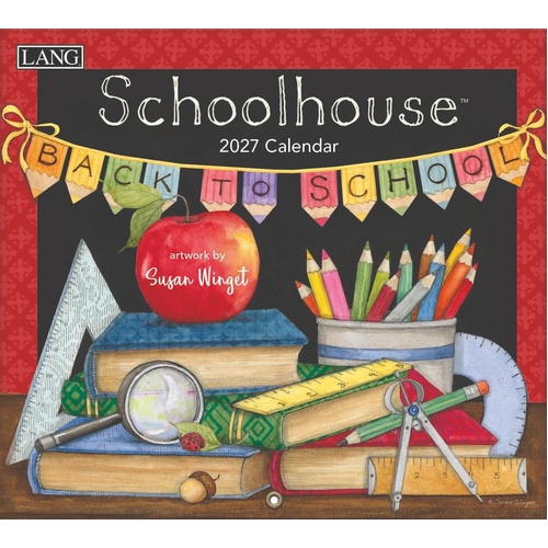 2027 Calendar LANG Schoolhouse Horizontal Wall 27991001940