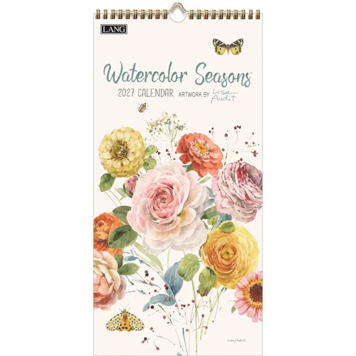 2027 Calendar LANG Watercolor Seasons Vertical Wall 27991079144