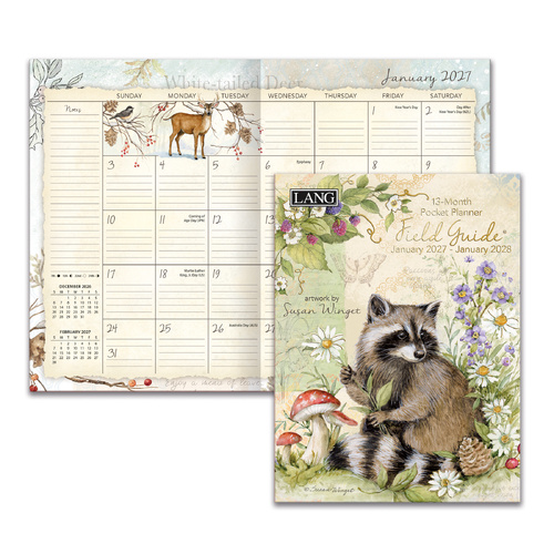 2027 13-Month Planner LANG Field Guide Pocket Month to View 27991003184