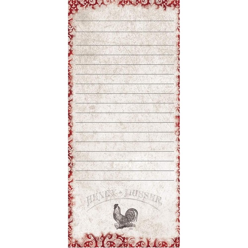 LANG List Pad Cardinal Rooster Mini, 4005196