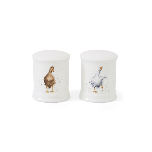 Royal Worcester Wrendale Designs Salt & Pepper Shakers 6.5cm Ducks, WN4092-XD