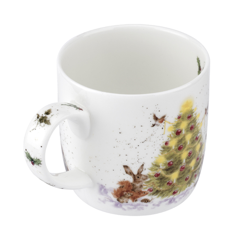 Royal Worcester Wrendale Designs Mug 0.31L - Christmas Tree - MMQP5629