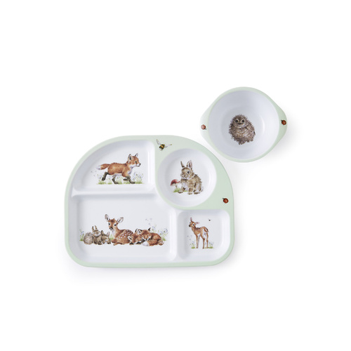 Royal Worcester Little Wren Dinner Set 2-Piece Woodland Animals, WN4395-XG