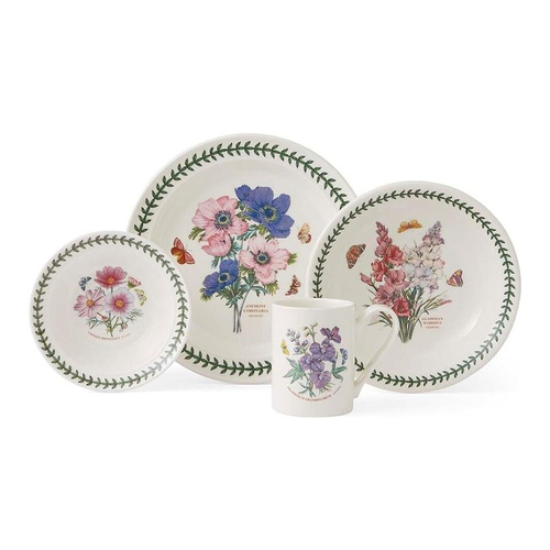 Portmeirion Place Setting Botanic Garden 4-Piece Set, BGC79384