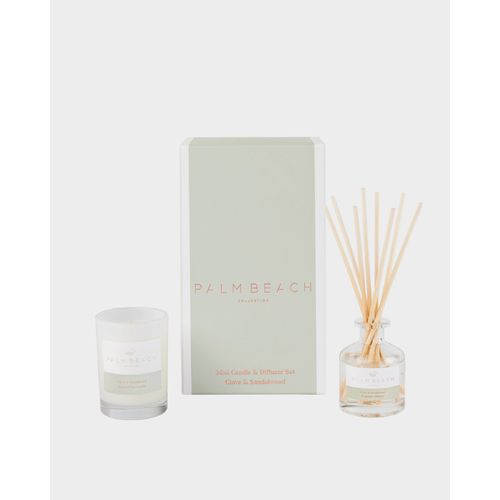 Palm Beach Mini Candle & Diffuser Set - Clove & Sandalwood GPMCDCS