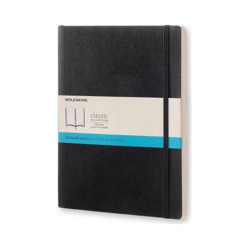 Moleskine Classic Notebook Extra Large - Black, Dotted, Soft Cover