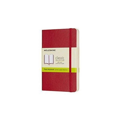 Moleskine Classic Plain Pocket Notebook Soft Cover Scarlet Red 