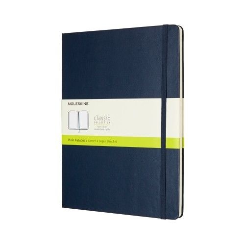 Moleskine Classic Notebook Extra Large Plain Hard Cover Sapphire Blue