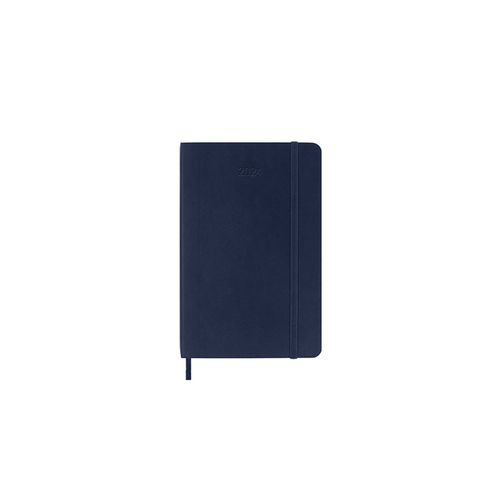 2024 Diary Moleskine Pocket Daily Soft Cover Sapphire Blue M-DSB2012DC2Y24
