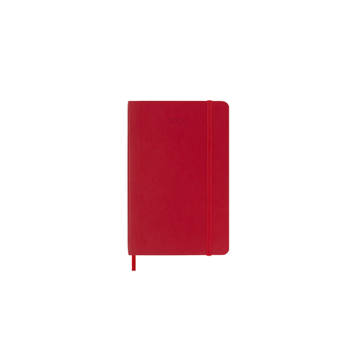 2024 Diary Moleskine Pocket Daily Soft Cover Scarlet Red M-DSF212DC2Y24