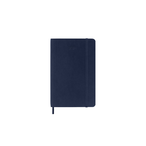2024 Diary Moleskine Pocket Weekly Notebook Hard Cover Sapphire Blue