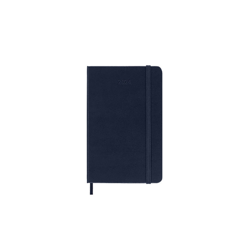 2024 Diary Moleskine Pocket Weekly Notebook Soft Cover Sapphire Blue