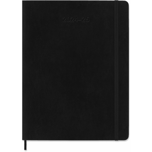 2024-2025 18-Month Diary Moleskine Classic XL Weekly Notebook Soft Cover Black M-DSB18WN4Y25