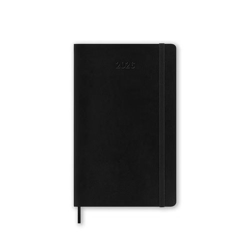 2026 Diary Moleskine Large Daily Soft Cover Black M-DSB12DC3Y26