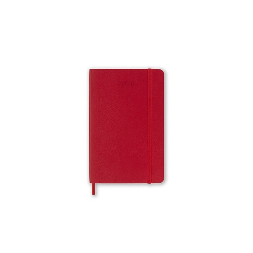 2026 Diary Moleskine Pocket Daily Soft Cover Scarlet Red M-DSF212DC2Y26