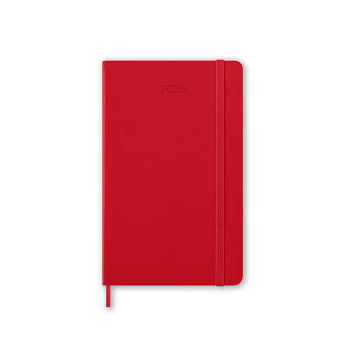 2026 Diary Moleskine Large Weekly Notebook Hard Cover Scarlet Red M-DHF212WN3Y26