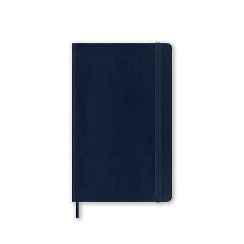 2026 Diary Moleskine Large Weekly Notebook Soft Cover Sapphire Blue M-DSB2012WN3Y26