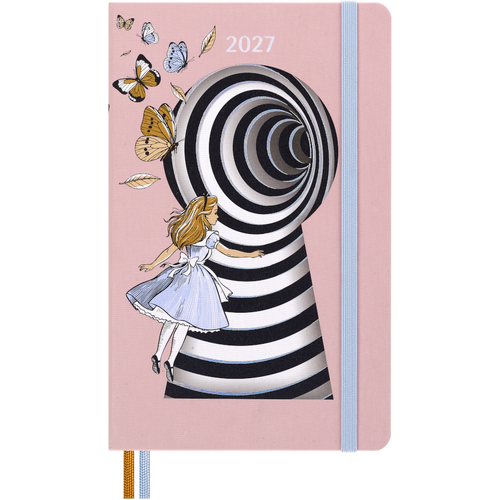 2027 Diary Moleskine Alice in Wonderland Large Weekly Hard Cover, M-DHAL12WN3Y27