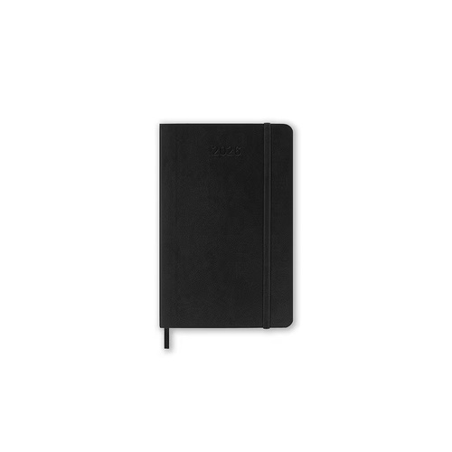2026 Diary Moleskine Pocket Weekly Horizontal Soft Cover Black M-DSB12WH2Y26