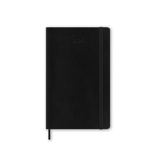 2026 Diary Moleskine Large Monthly Soft Cover Black M-DSB12MN3Y26