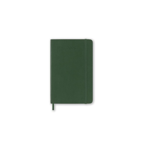 2026 Diary Moleskine Pocket Weekly Notebook Soft Cover Myrtle Green M-DSK1512WN2Y26