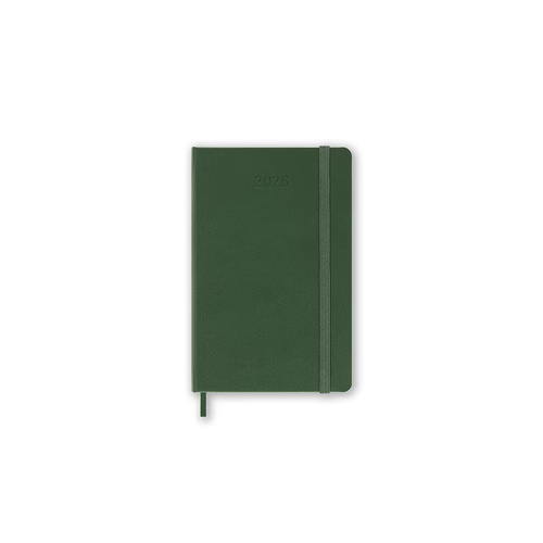 2026 Diary Moleskine Pocket Daily Hard Cover Myrtle Green M-DHK1512DC2Y26