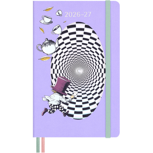 2026-2027 18-Month Diary Moleskine Large Weekly Planner Hardcover Alice in Wonderland, M-DHAL18WN3Y27