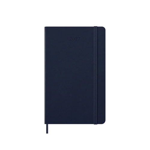 2027 Diary Moleskine Large Daily Notebook Sapphire Blue Hard Cover, M-DHB2012DC3Y27