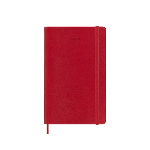 2027 Diary Moleskine Large Daily Scarlet Red Soft Cover, M-DSF212DC3Y27