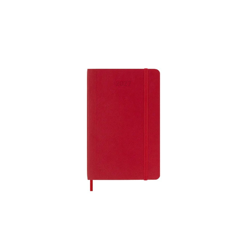 2027 Diary Moleskine Pocket Daily Scarlet Red Soft Cover, M-DSF212DC2Y27