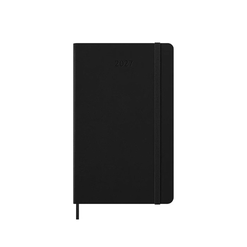 2027 Diary Moleskine Pro Large Weekly Vertical Black Hard Cover, M-DHB12PRO3Y27