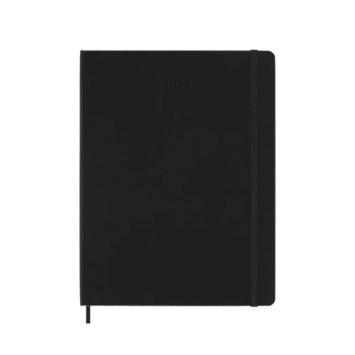 2027 Diary Moleskine Pro Extra Large Weekly Vertical Black Hard Cover, M-DHB12PRO4Y27