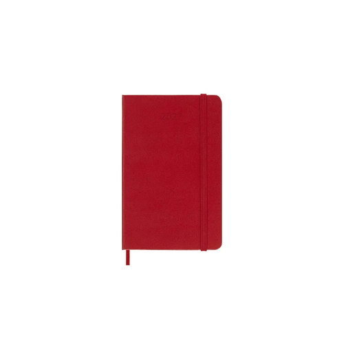 2027 Diary Moleskine Pocket Weekly Scarlet Red Hard Cover, M-DHF212WN2Y27
