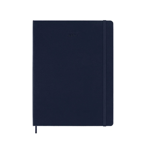 2027 Diary Moleskine Extra Large Weekly Sapphire Blue Hard Cover, M-DHB2012WN4Y27