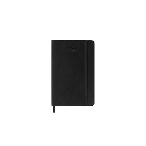 2027 Diary Moleskine Pocket Weekly Horizontal Black Soft Cover, M-DSB12WH2Y27
