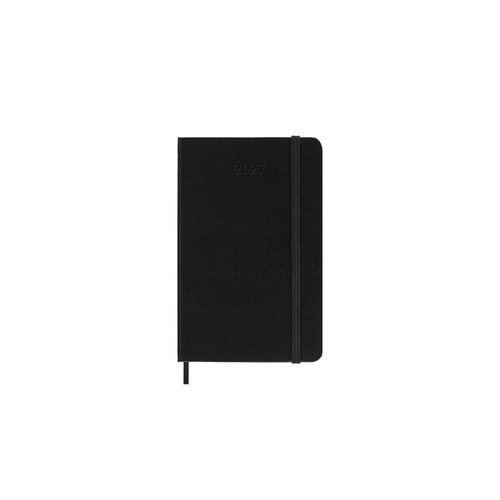 2027 Diary Moleskine Pocket Weekly Vertical Black Hard Cover, M-DHB12WV2Y27