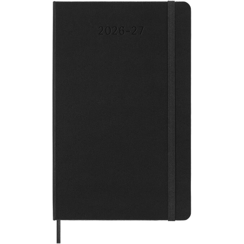 2026-2027 18-Month Diary Moleskine Large Weekly Notebook Planner Hardcover Black, M-DHB18WN3Y27