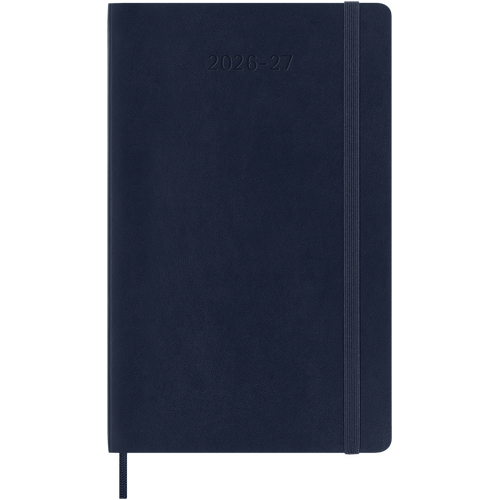 2026-2027 18-Month Diary Moleskine Large Weekly Notebook Planner Softcover Sapphire Blue, M-DSB2018WN3Y27