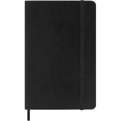 2026-2027 18-Month Diary Moleskine Pocket Weekly Notebook Planner Softcover Black, M-DSB18WN2Y27