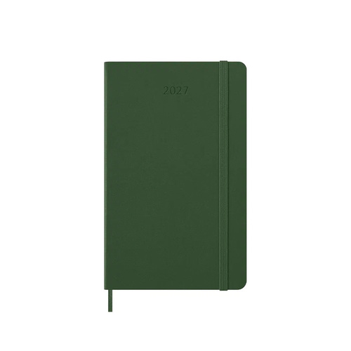 2027 Diary Moleskine Large Weekly Myrtle Green Hard Cover, M-DHK1512WN3Y27