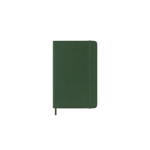 2027 Diary Moleskine Pocket Weekly Myrtle Green Soft Cover, M-DSK1512WN2Y27
