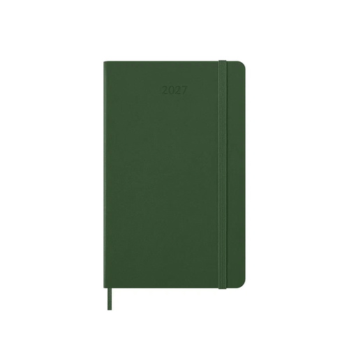 2027 Diary Moleskine Large Daily Notebook Myrtle Green Hard Cover, M-DHK1512DC3Y27