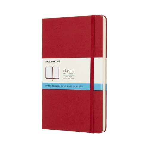 Moleskine Classic Notebook Large - Scarlet Red, Dotted, Hard Cover