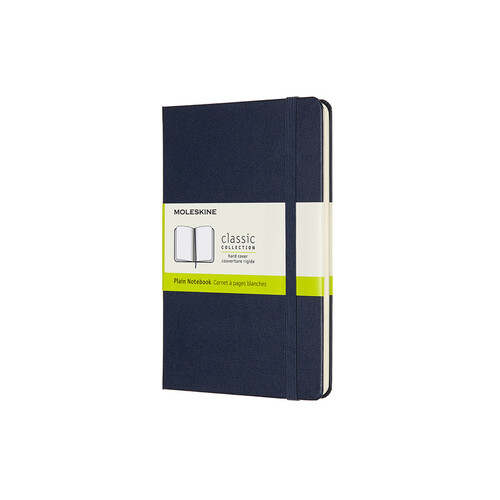 Moleskine Classic Notebook Medium - Sapphire Blue, Plain, Hard Cover