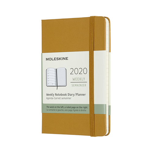 Moleskine 2020 Diary 12-Month Weekly Notebook Planner Hard Cover Pocket Ripe Yellow