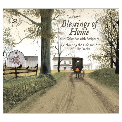 2024 Calendar Blessings Of Home Scripture by B. Jacobs Wall The Legacy WCA82757