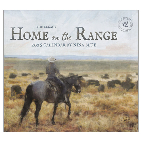 2026 Calendar The Legacy Home on the Range by Nina Blue, Horizontal Wall WCA100862