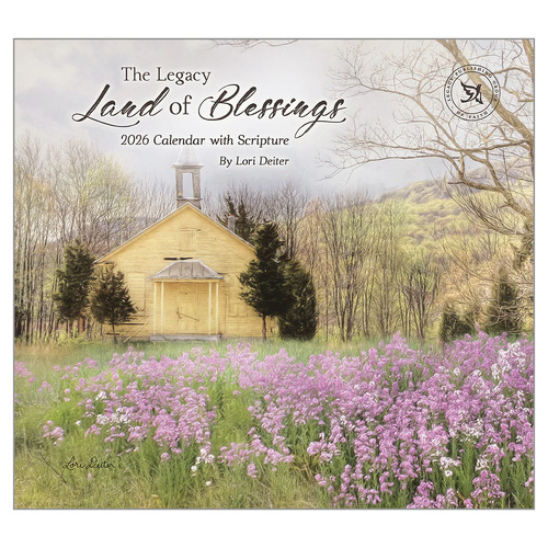 2026 Calendar The Legacy Land of Blessings with Scripture by Lori Deiter, Horizontal Wall WCA101396