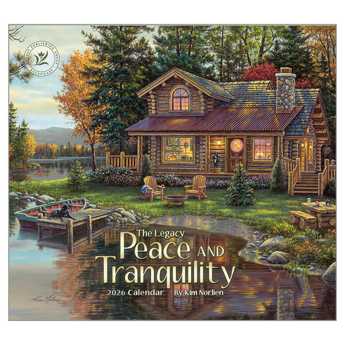 2026 Calendar The Legacy Peace And Tranquility by Kim Norlien, Horizontal Wall WCA101673