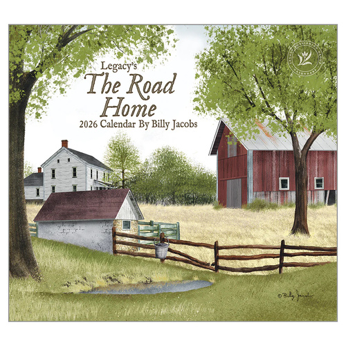 2026 Calendar The Legacy The Road Home by Billy Jacobs, Horizontal Wall WCA102417